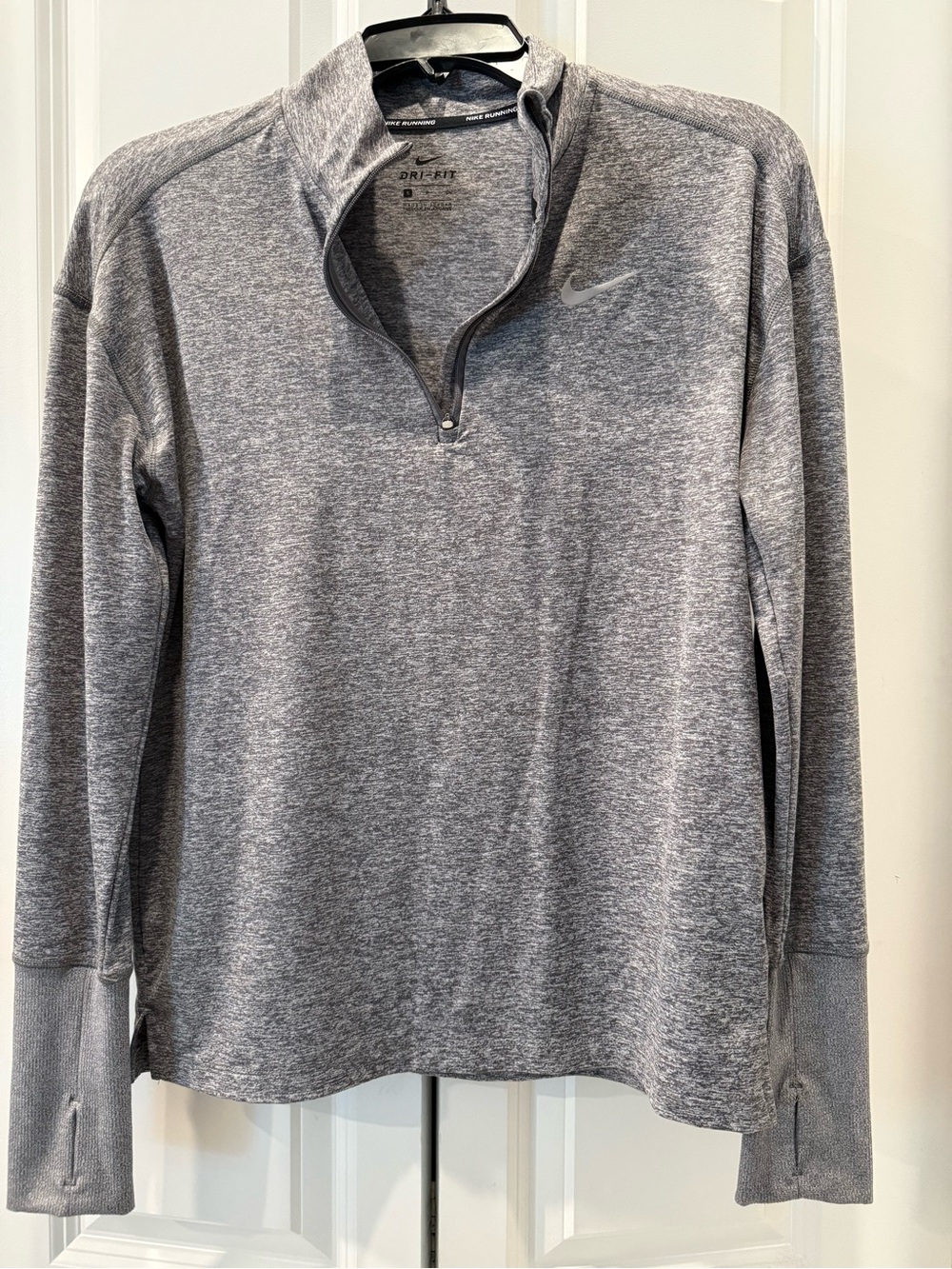 Nike Gray Heather Women’s Dri-FIT Quarter-Zip Pullover